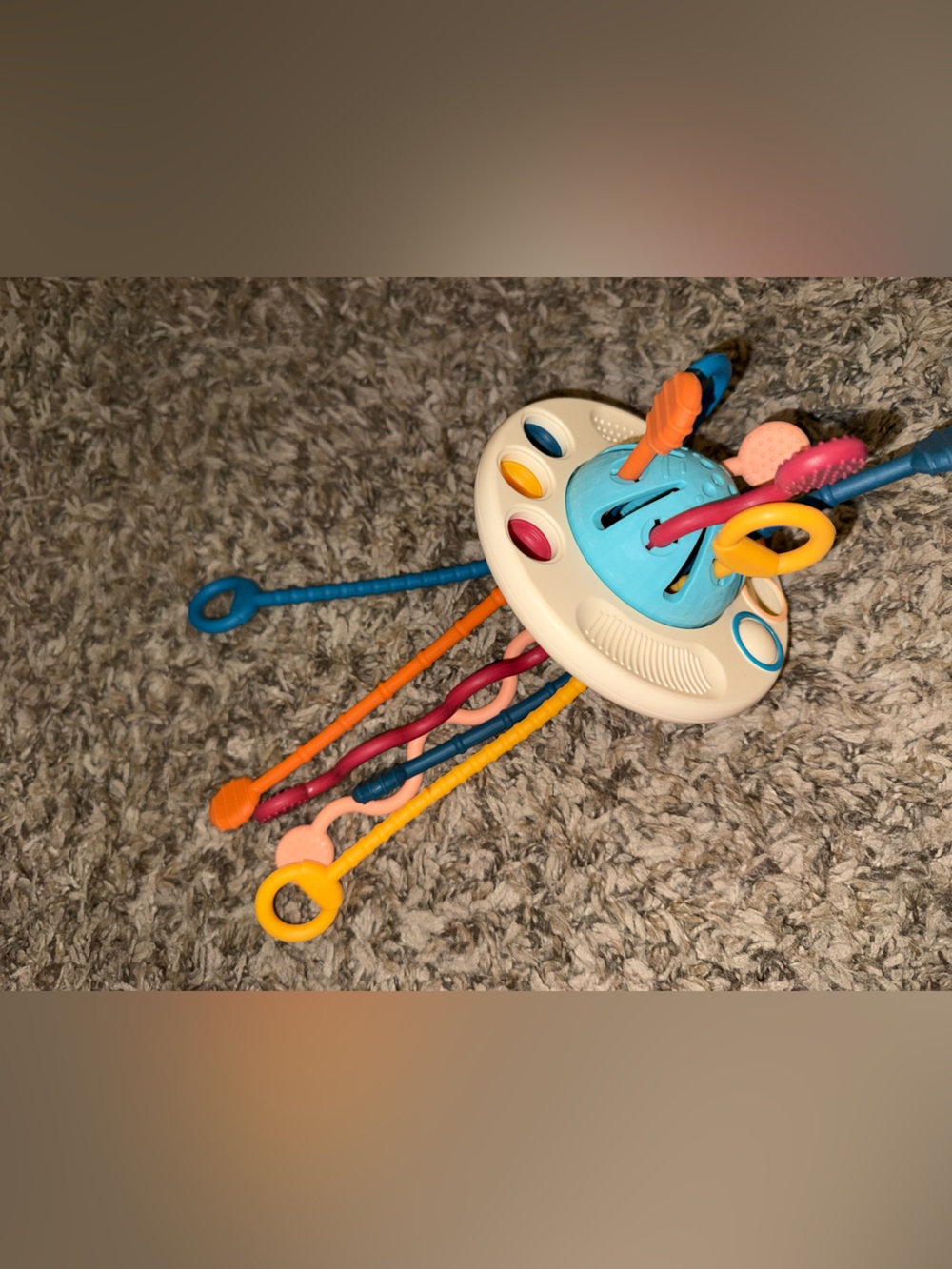 ❤️‍🔥FWP~  Multi-Activity Ring and Teether Toy - Blue & Multicolor
